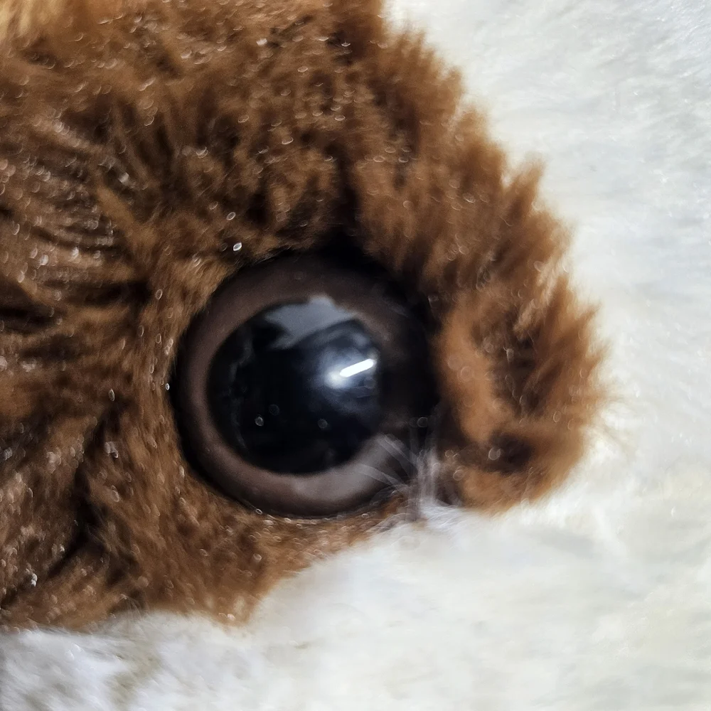 DanDee Laying Down Brown/White Dog Plush Stuffed Animal 31